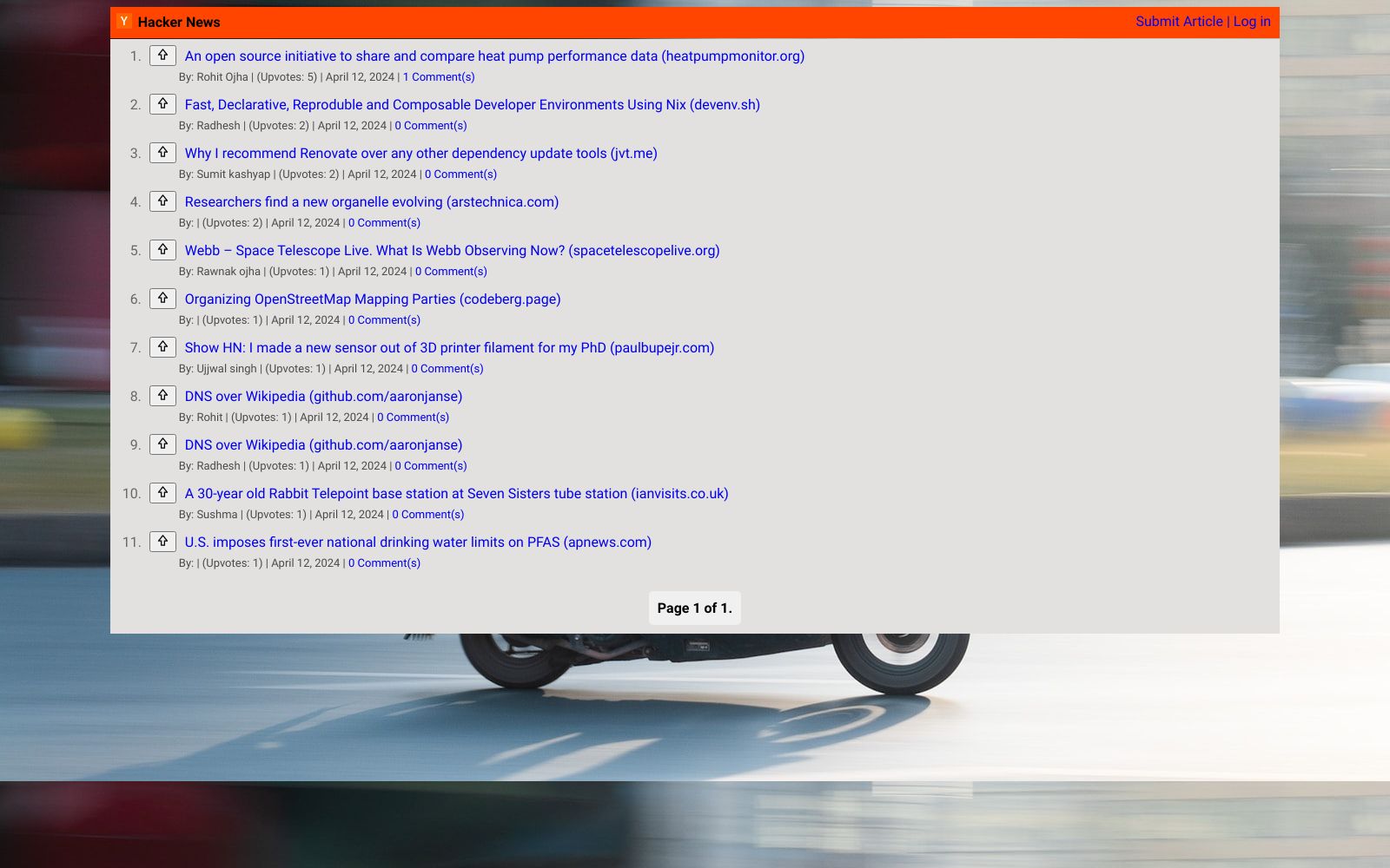 Screenshot of soni1.pythonanywhere.com at 5/12/2024