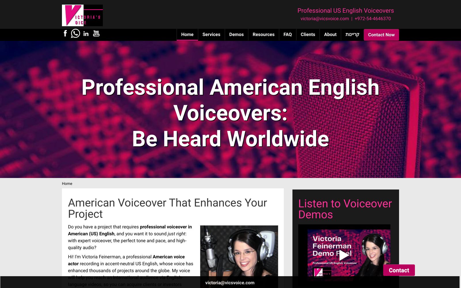 Screenshot of vicsvoice.com at 8/19/2024