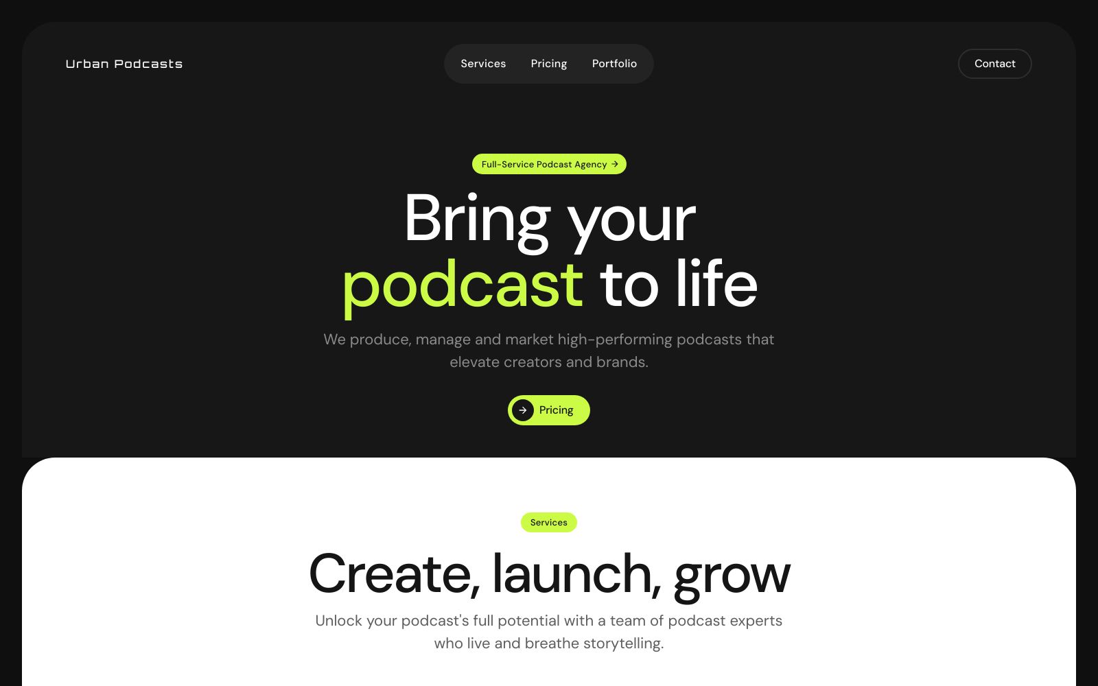 Screenshot of urbanpodcasts.co.uk at 11/16/2024