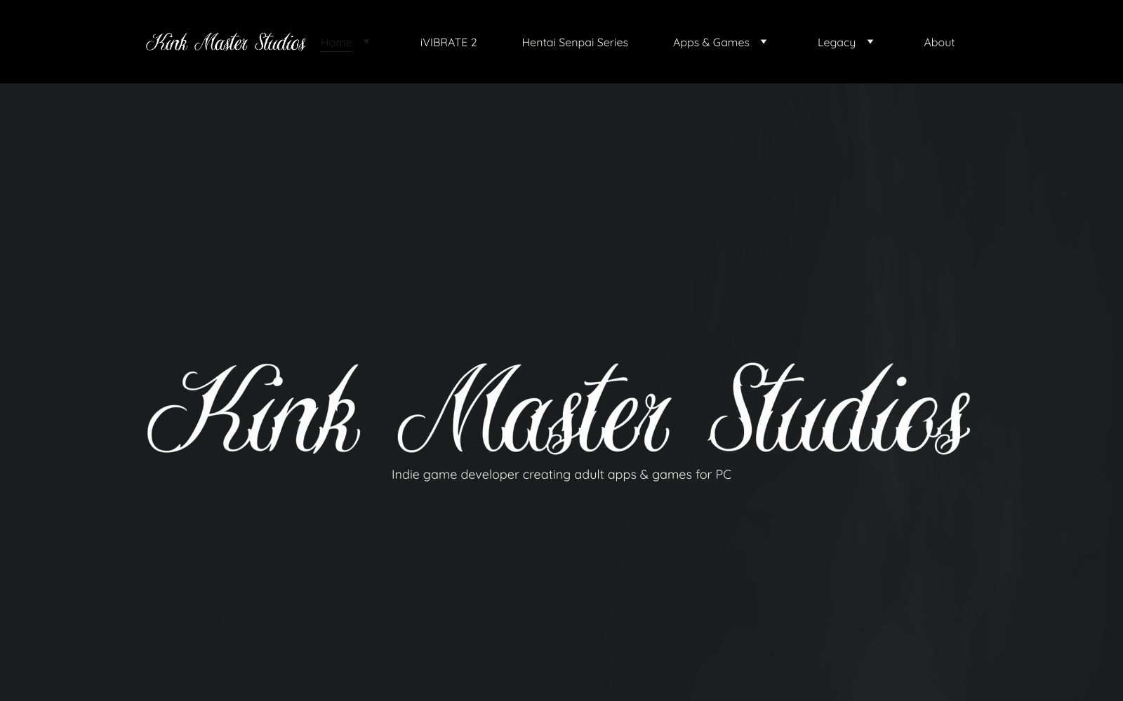 Screenshot of kinkmasterstudios.com at 1/9/2025