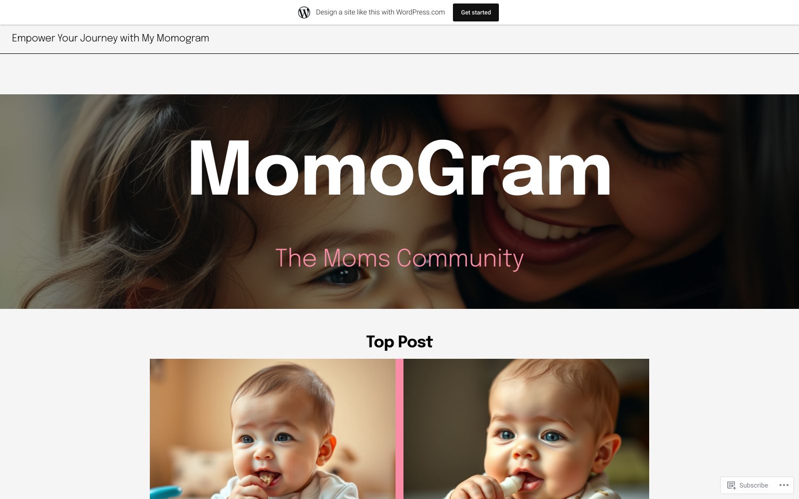 Screenshot of mymomogram.wordpress.com at 1/11/2025