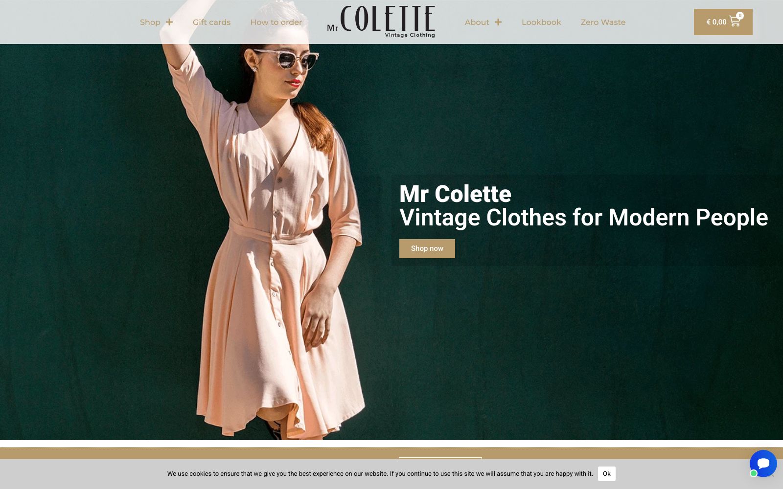 Screenshot of mrcolette.com at 1/17/2025