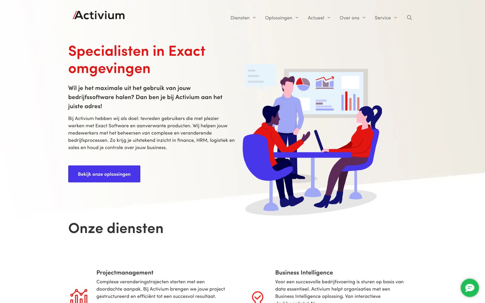 Screenshot of www.activium.nl at 3/6/2025