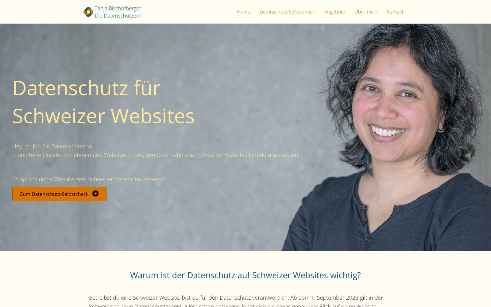 Screenshot of die-datenschuetzerin.ch at 5/4/2025
