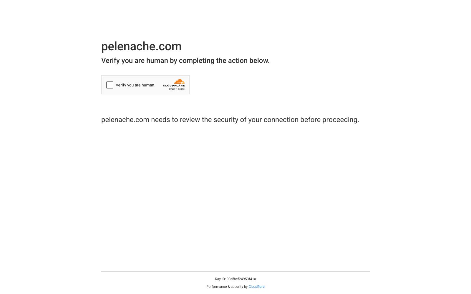 Screenshot of pelenache.com at 5/11/2025