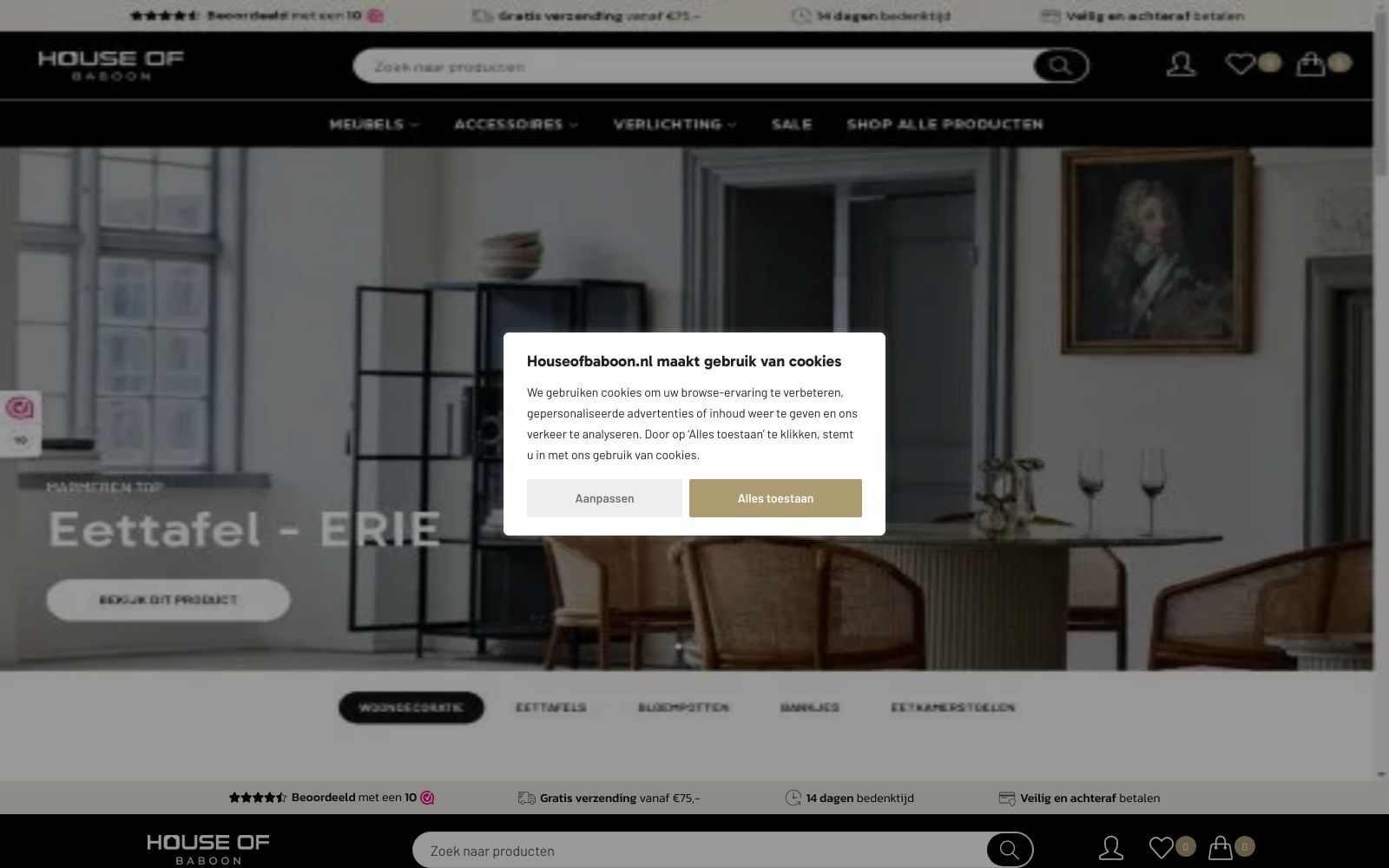 Screenshot of houseofbaboon.nl at 5/22/2025