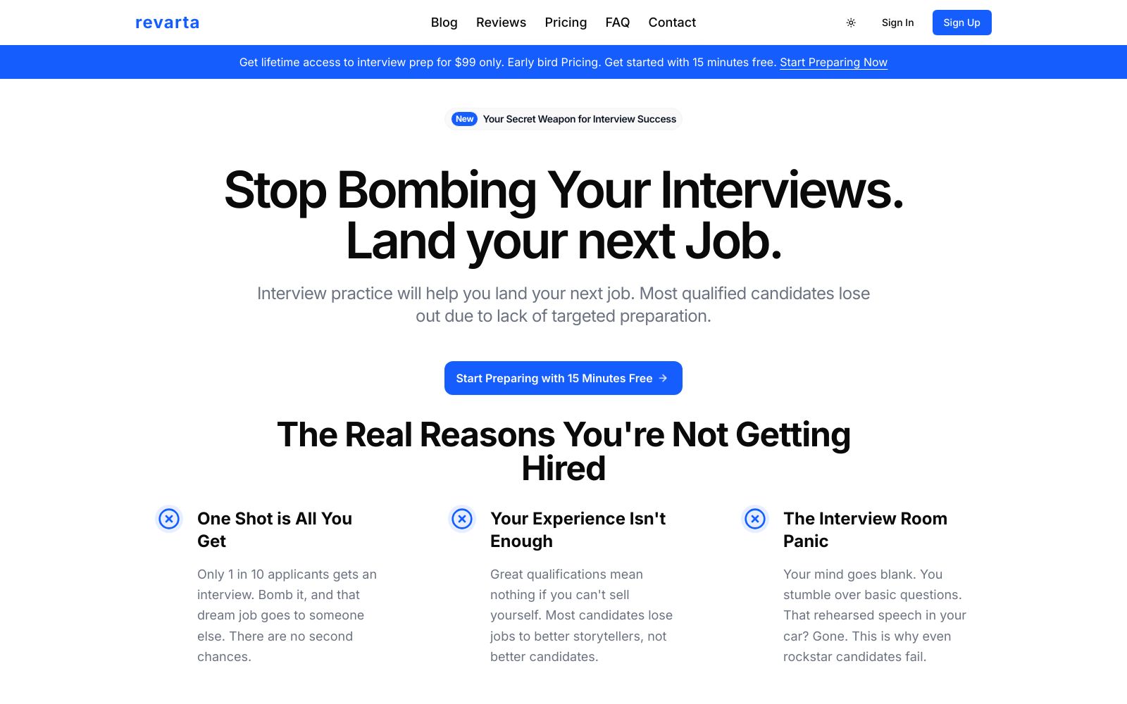 Screenshot of revarta.com at 6/3/2025