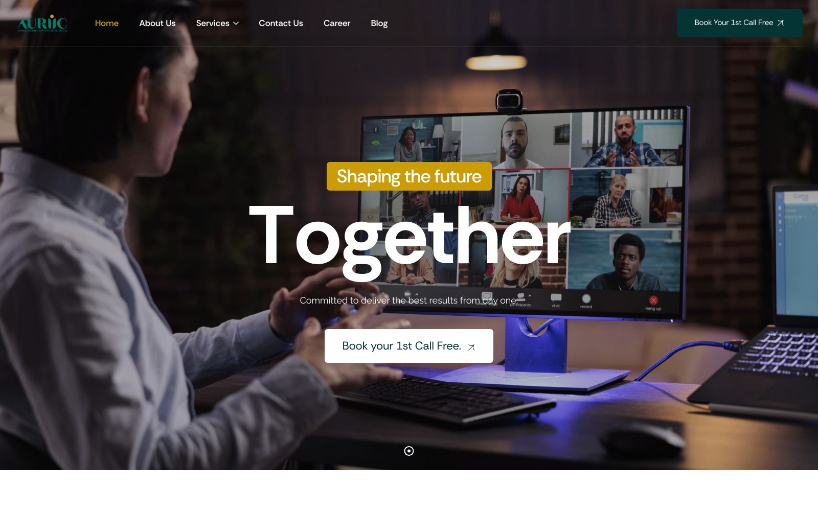 Screenshot of auriic.co at 6/4/2025