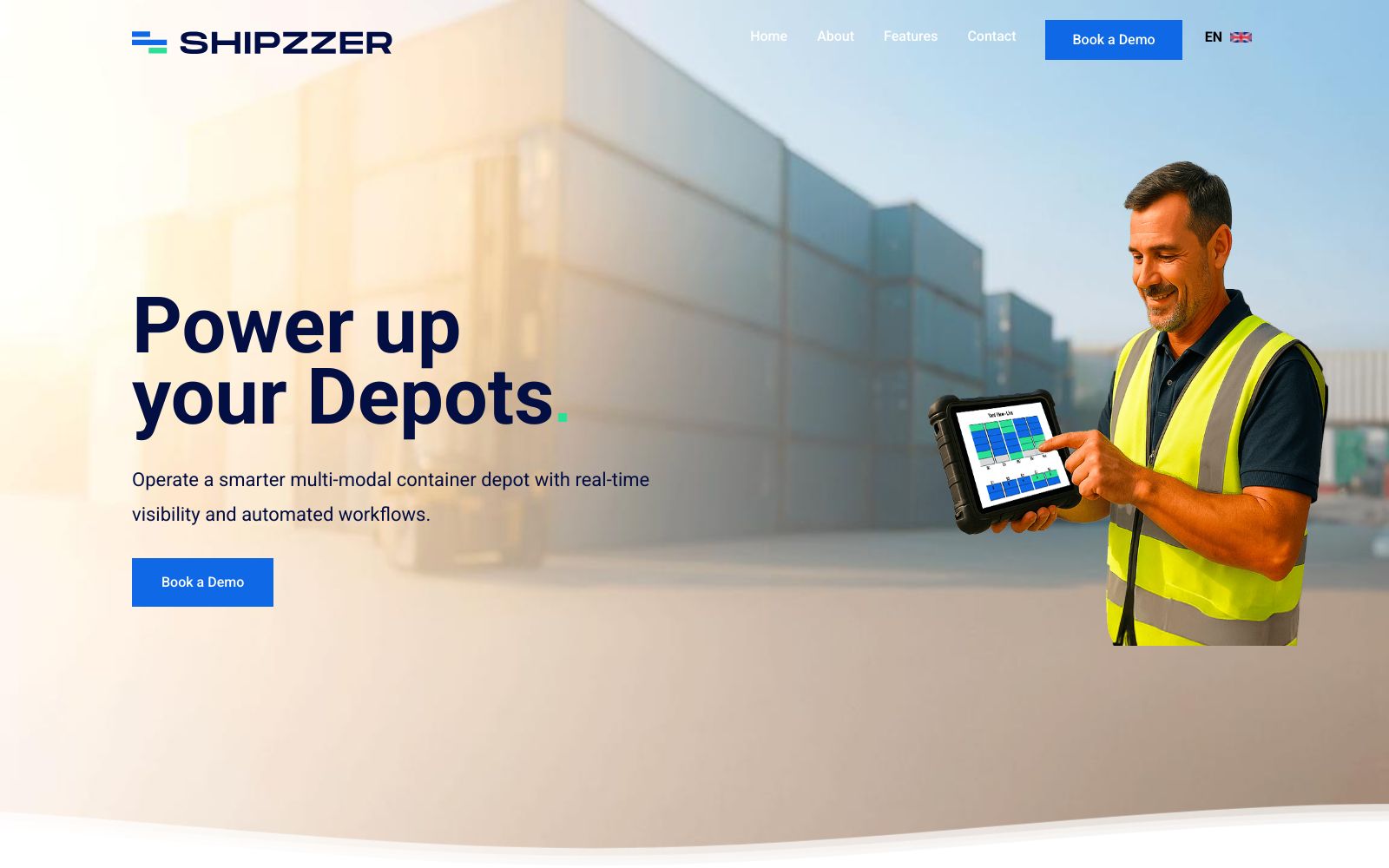 Screenshot of staging-website-shipzzer.web.app at 6/4/2025