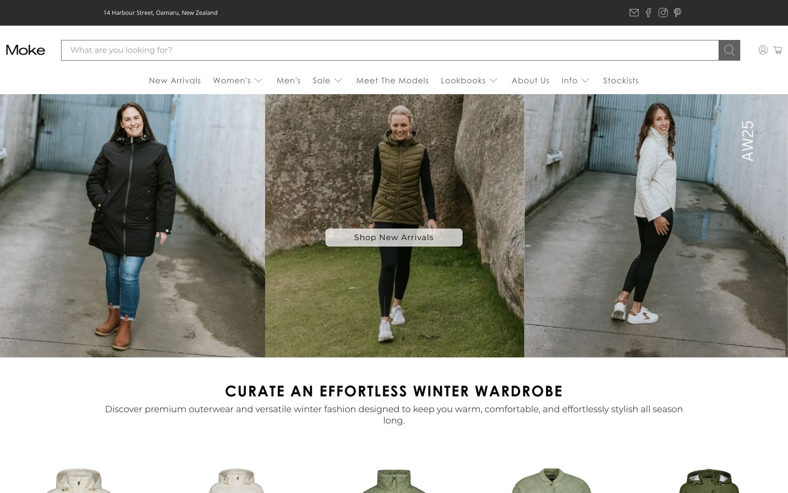 Screenshot of www.moke.co.nz at 6/7/2025