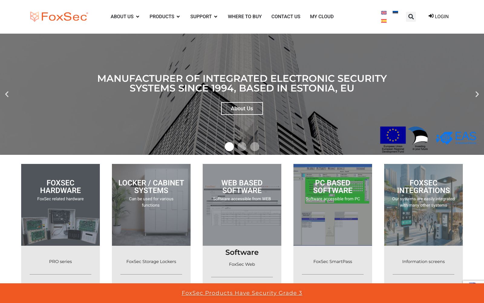 Screenshot of www.foxsec.eu at 6/11/2025