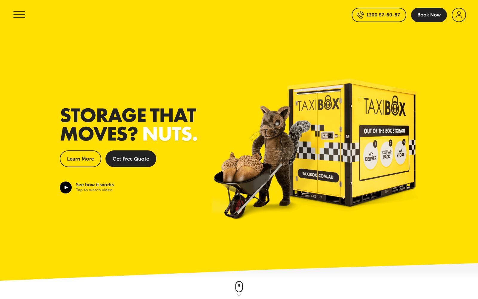 Screenshot of www.taxibox.com.au at 6/12/2025