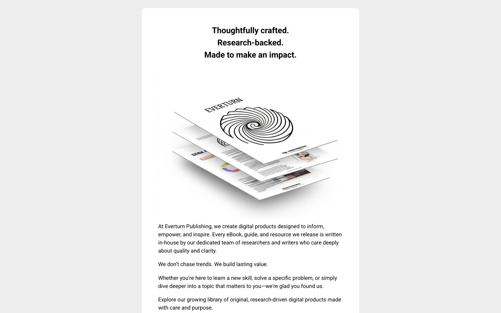 Screenshot of everturnpublishing.com at 6/21/2025