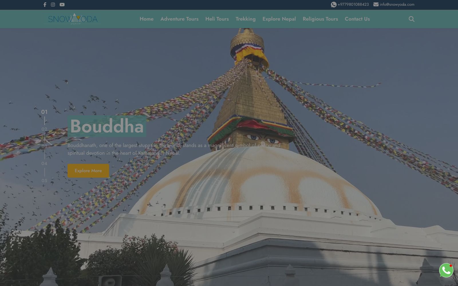 Screenshot of www.snowyoda.com at 6/22/2025