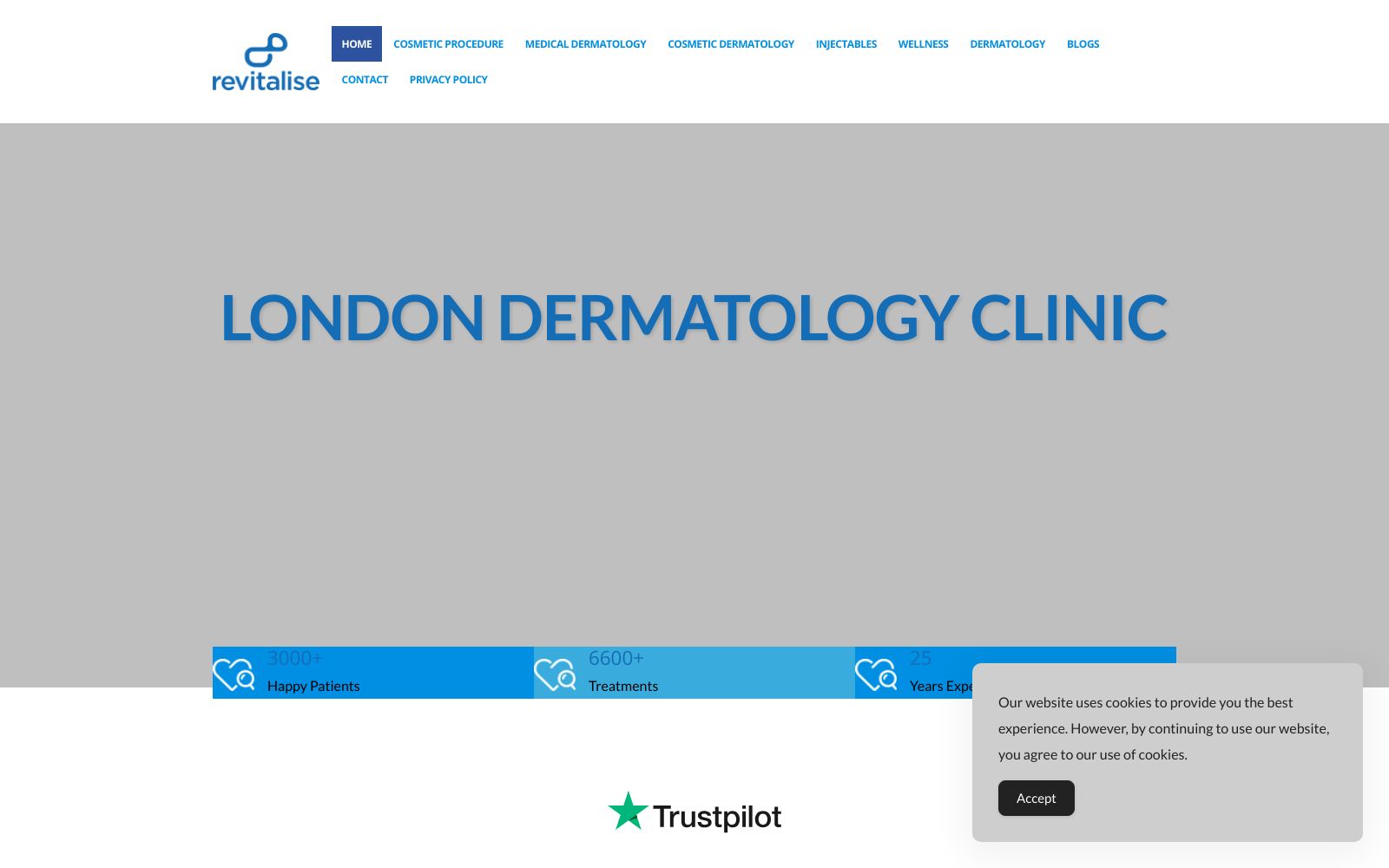 Screenshot of www.revitaliselondon.co.uk at 6/25/2025