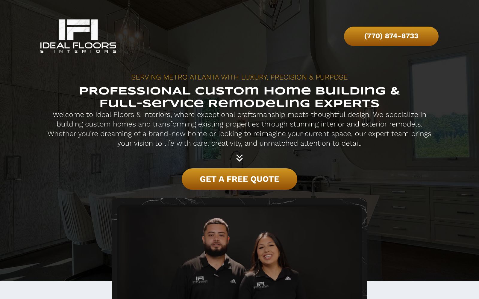 Screenshot of get.idealfloorsandinteriors.com at 7/14/2025