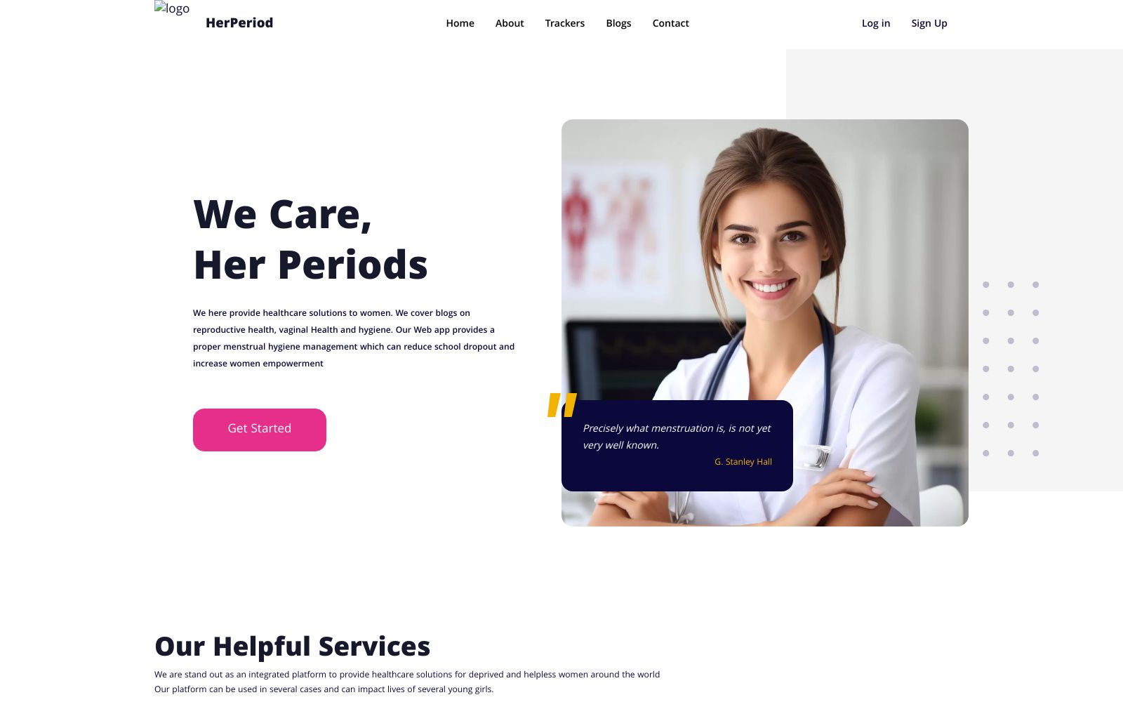 Screenshot of 6893c2c5c1eaeb0008d74b31--period-care.netlify.app at 8/6/2025