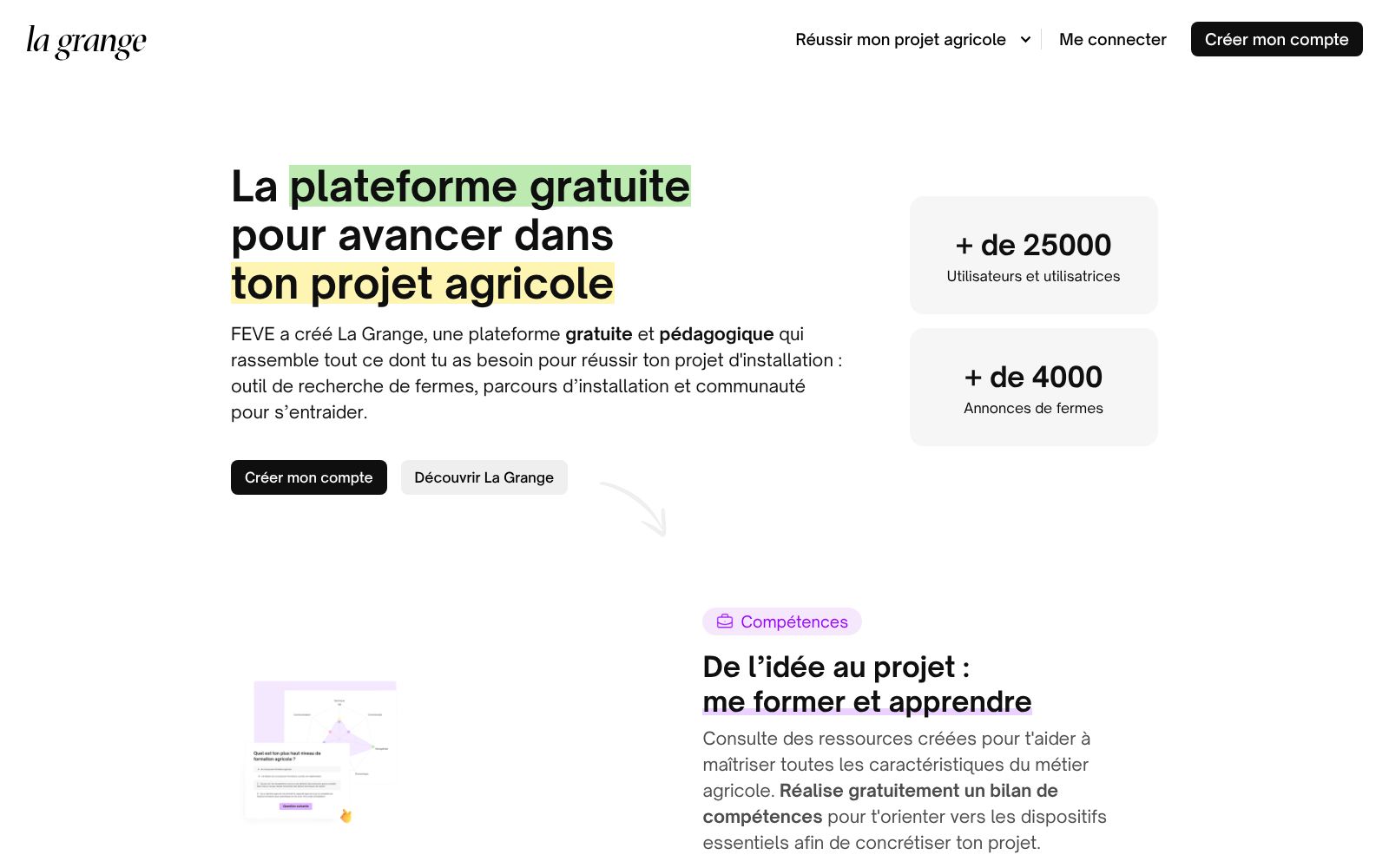 Screenshot of lagrange.feve.co at 9/15/2025