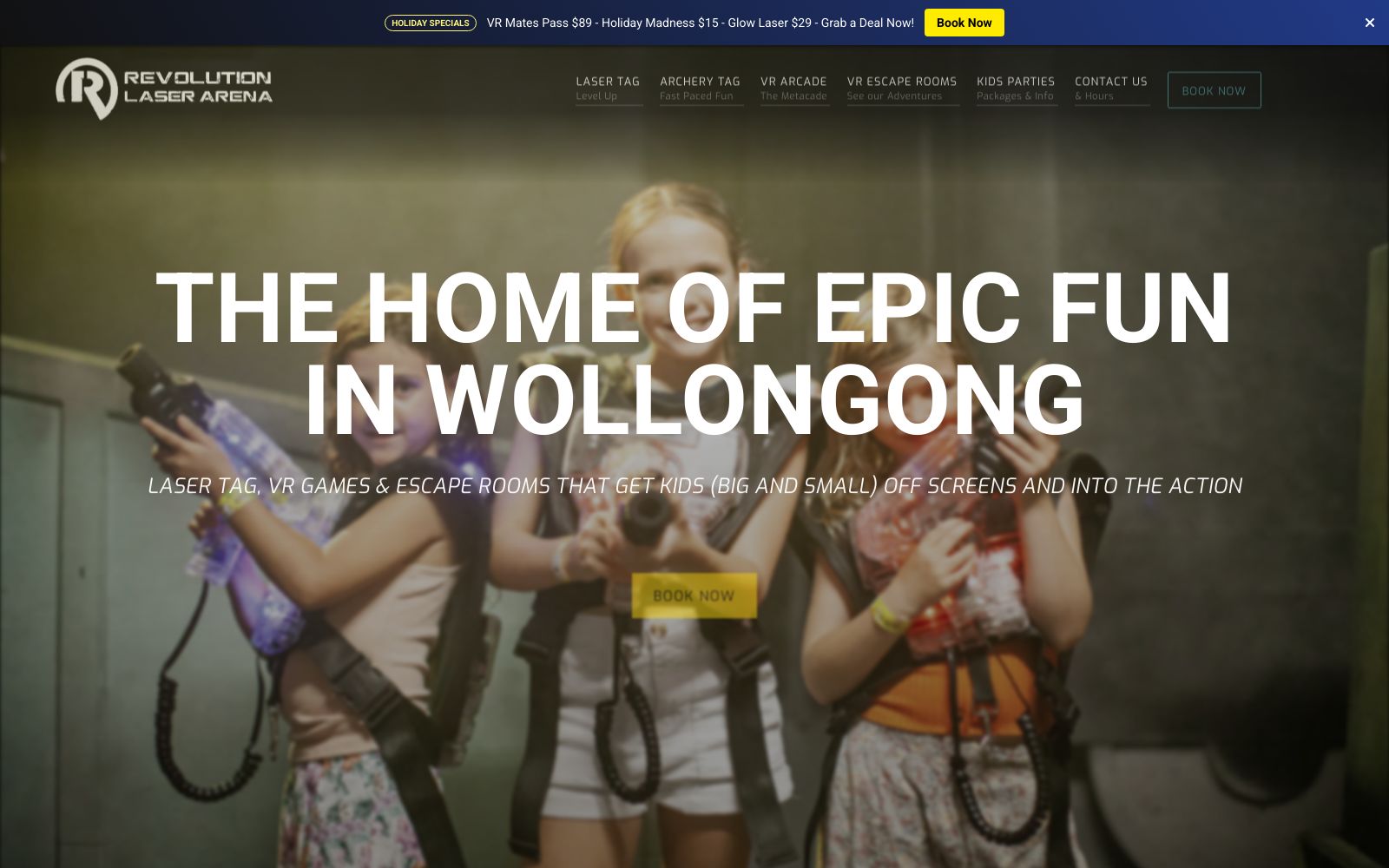 Screenshot of www.revolutionlaser.com.au at 9/29/2025