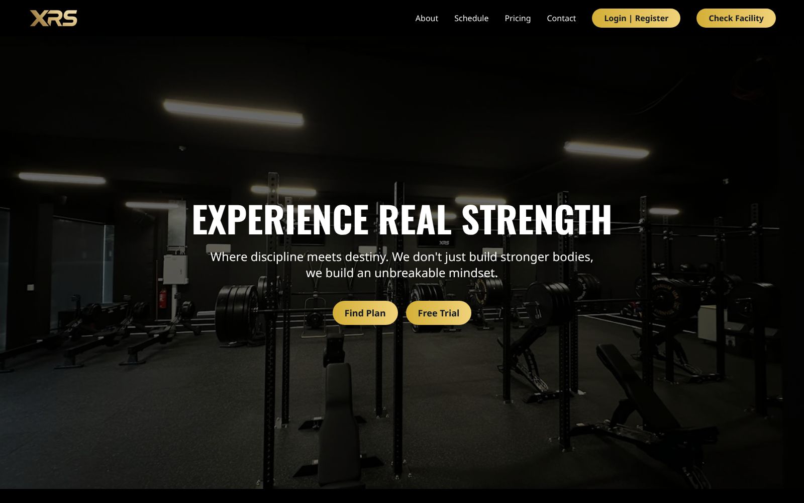 Screenshot of www.xrsgym.com at 11/4/2025