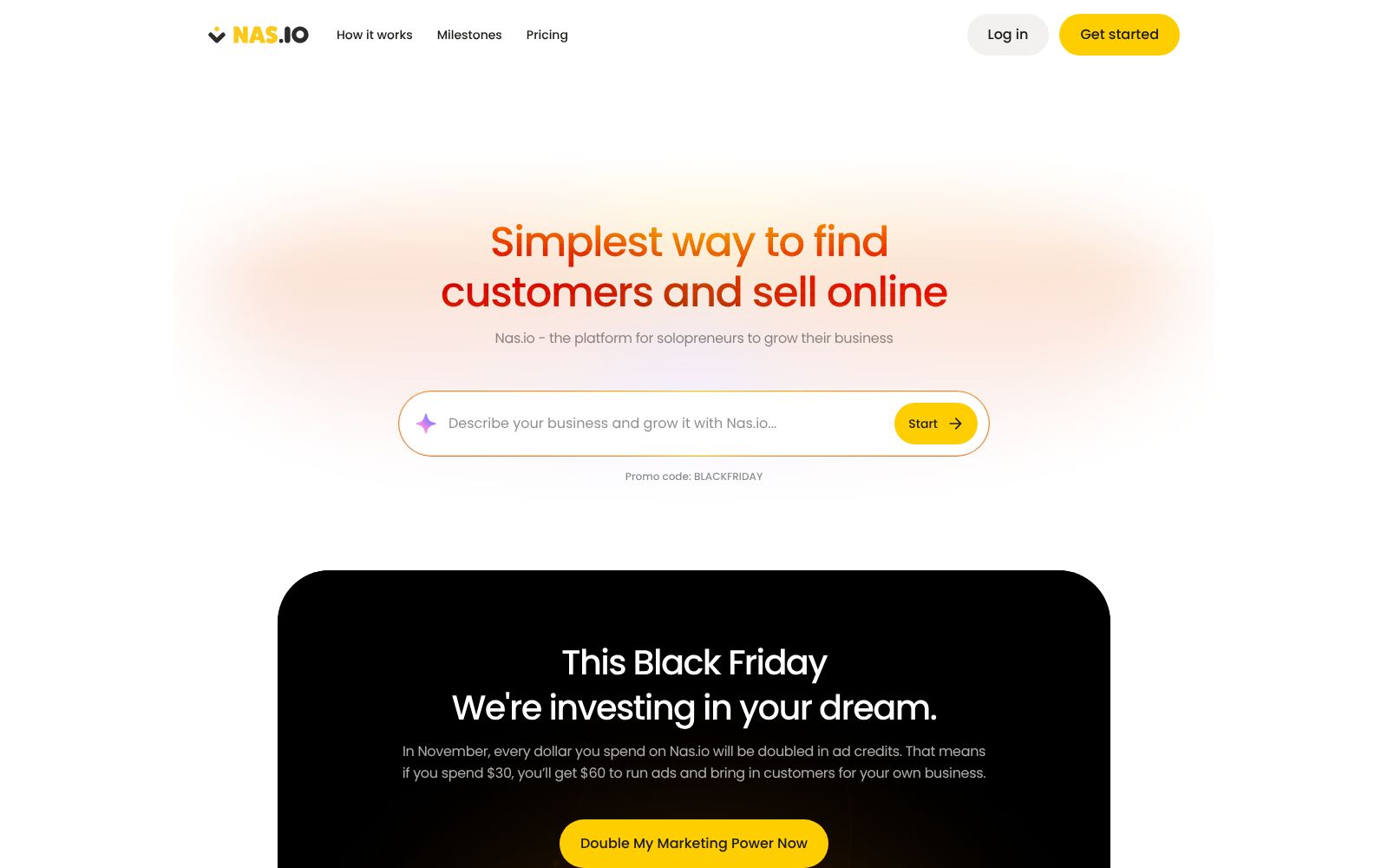 Screenshot of nas.io at 11/5/2025