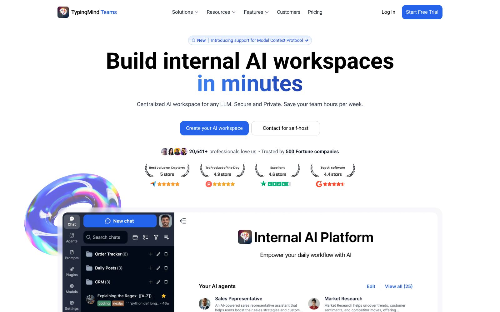 Screenshot of custom.typingmind.com at 11/5/2025