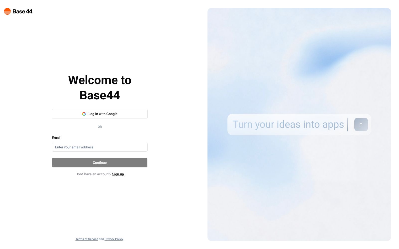Screenshot of app.base44.com at 11/27/2025