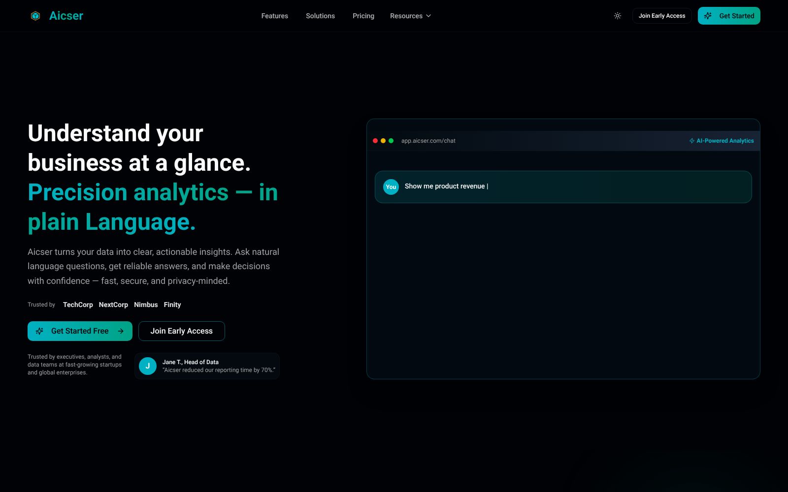 Screenshot of www.aicser.com at 12/13/2025