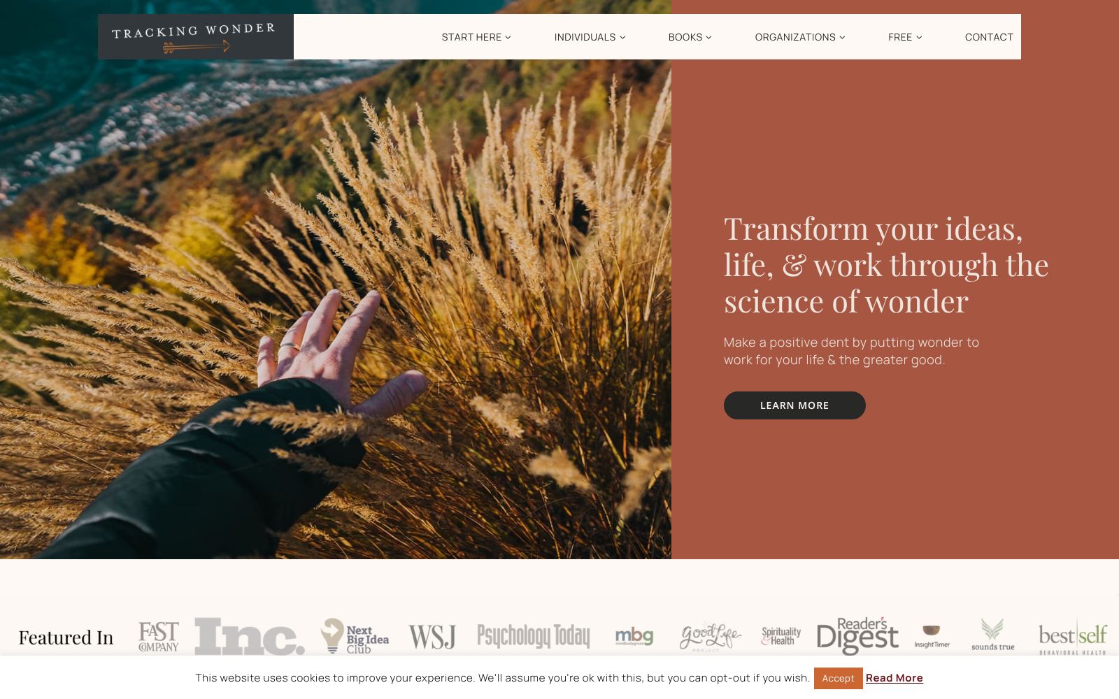 Screenshot of trackingwonder.com at 12/21/2025