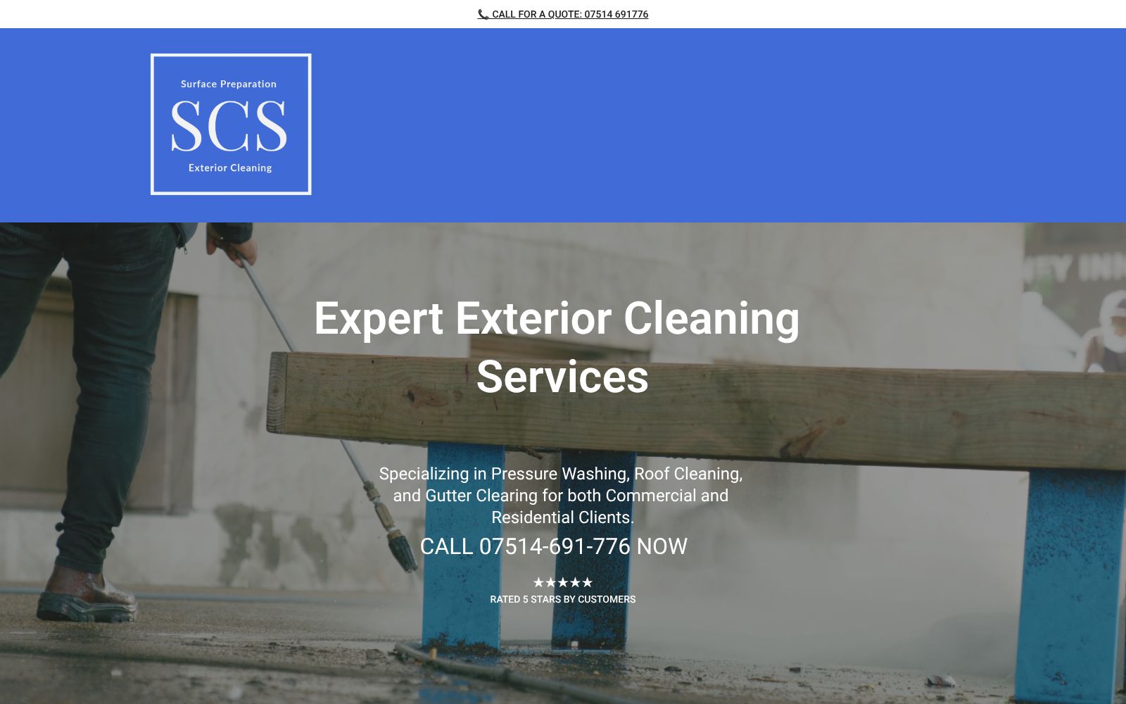 Screenshot of surfacecleaningservices.co.uk at 1/14/2026