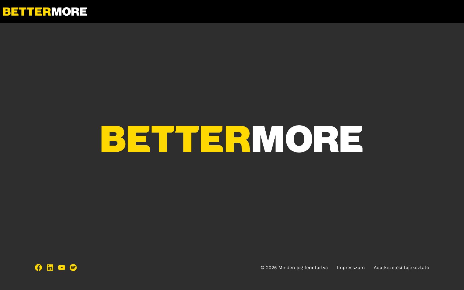 Screenshot of landing.bettermore.hu at 1/17/2026