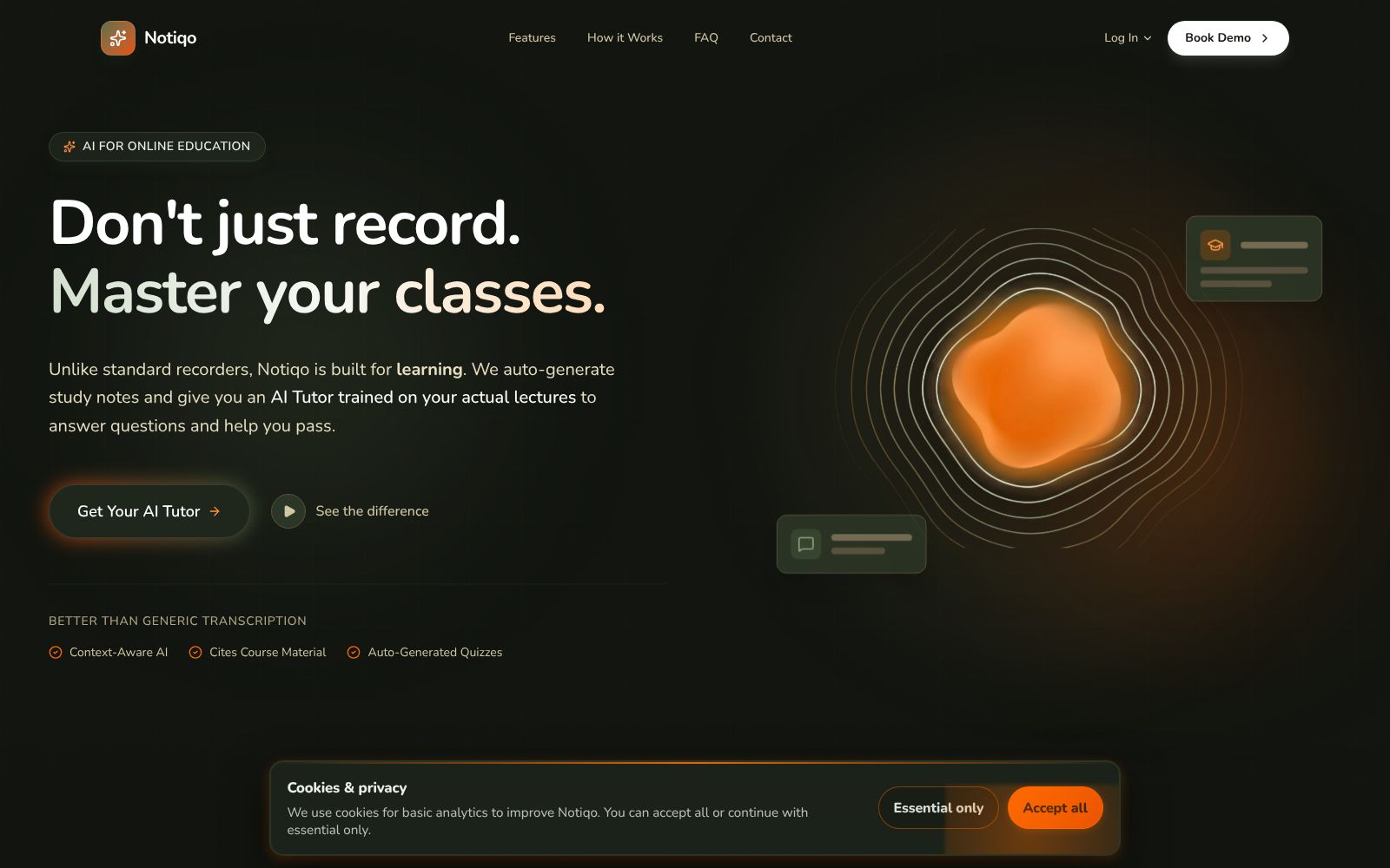 Screenshot of notiqo.co.ke at 1/19/2026