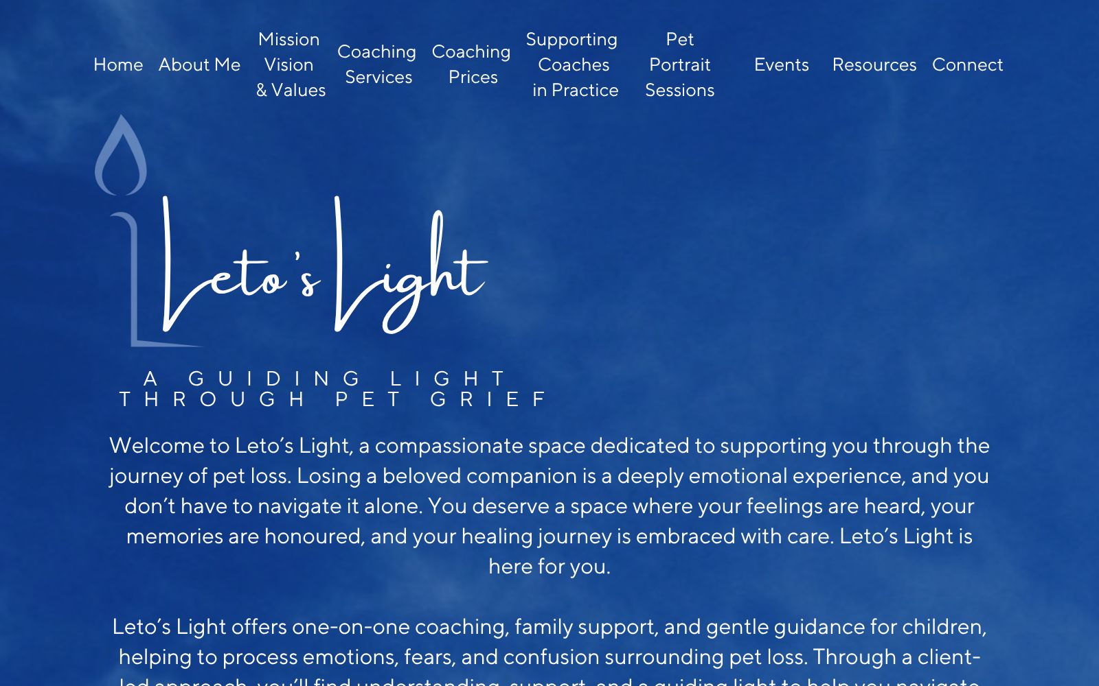 Screenshot of letoslight.com at 1/20/2026