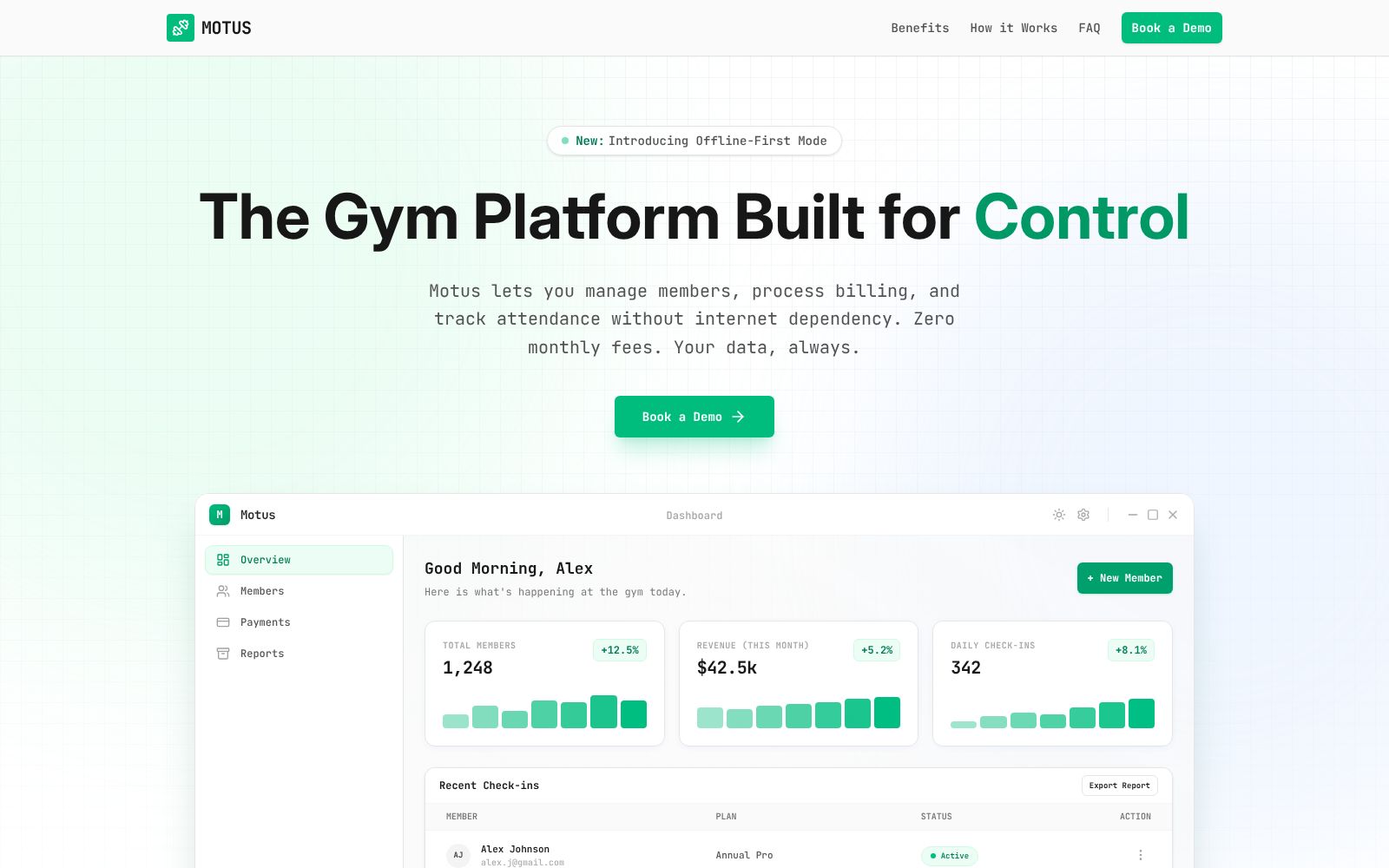Screenshot of motus-web.netlify.app at 1/23/2026