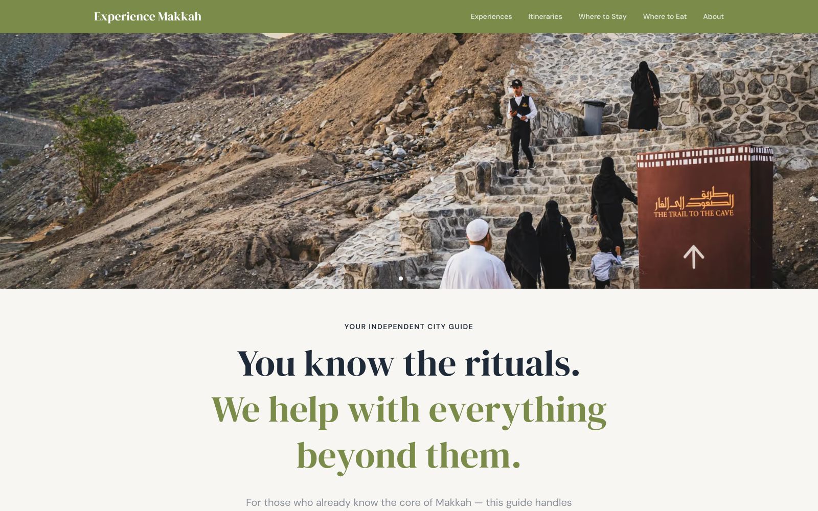 Screenshot of makkah-guide.vercel.app at 2/7/2026