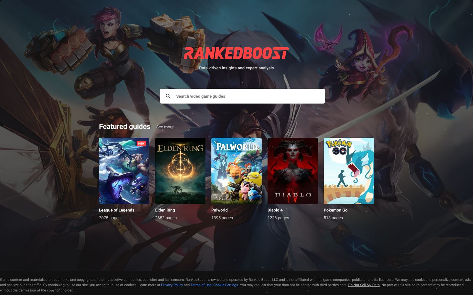 Screenshot of rankedboost.com at 2/7/2026