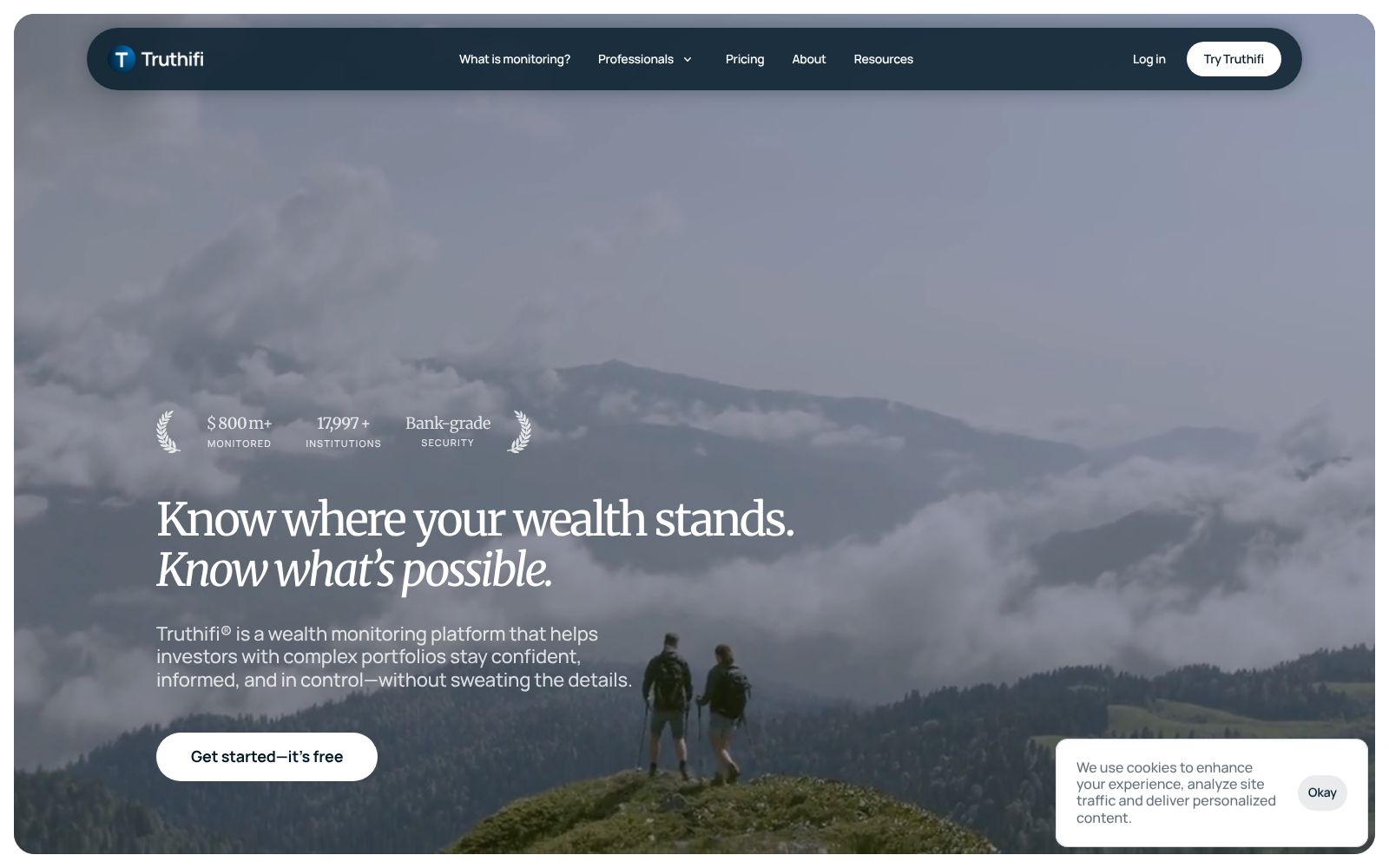 Screenshot of truthifi.com at 2/16/2026