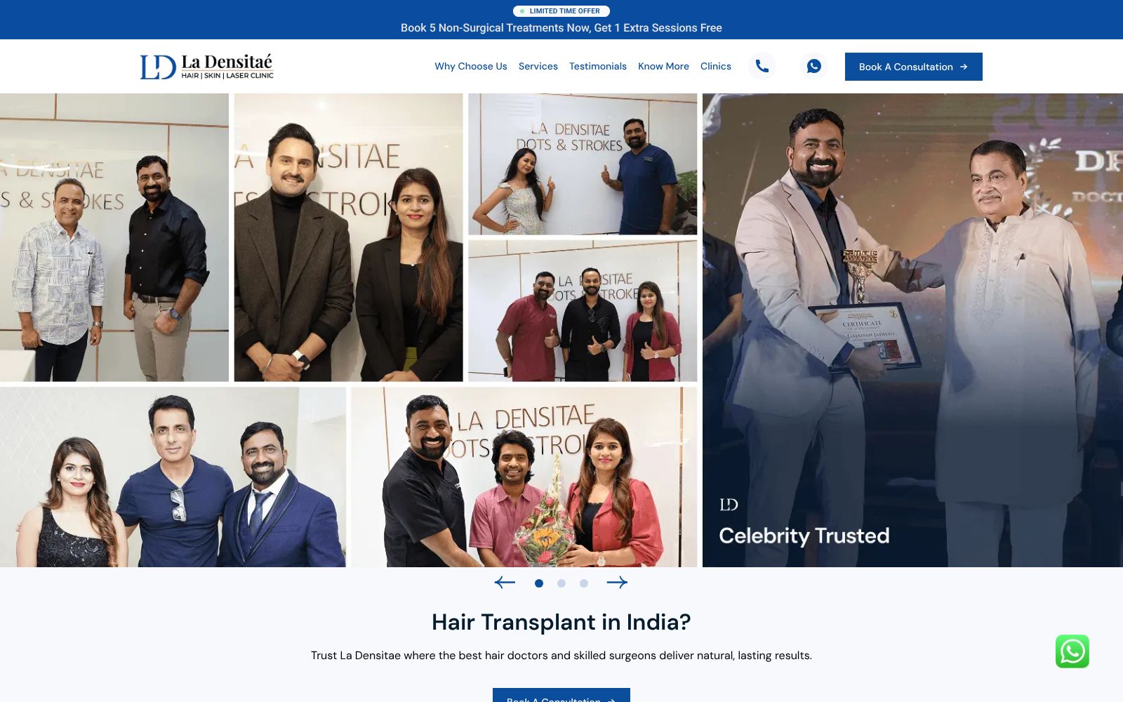 Screenshot of ladensitae.in at 2/23/2026