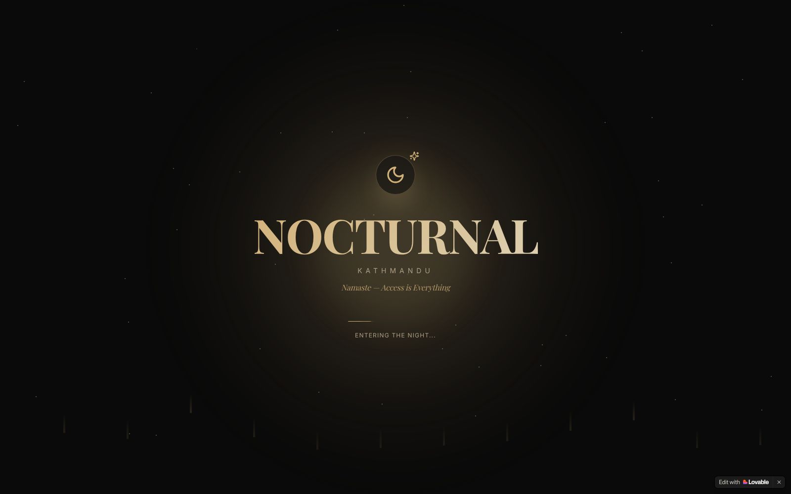 Screenshot of access-tonight.lovable.app at 2/25/2026