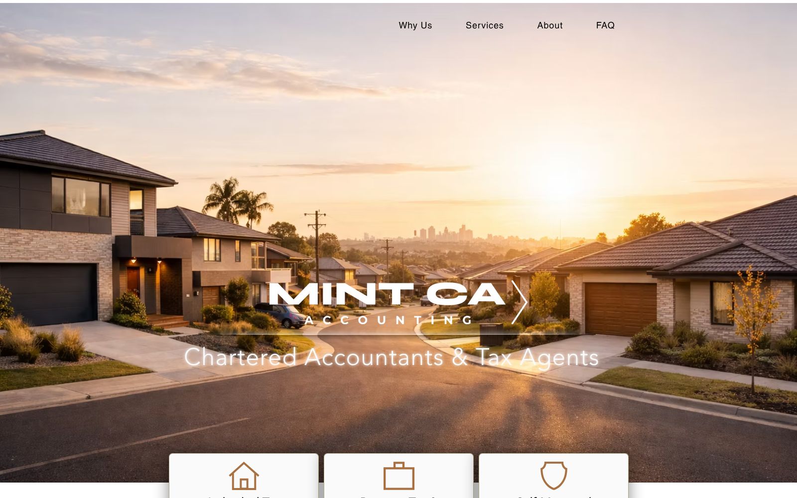 Screenshot of www.mintca.com.au at 2/26/2026