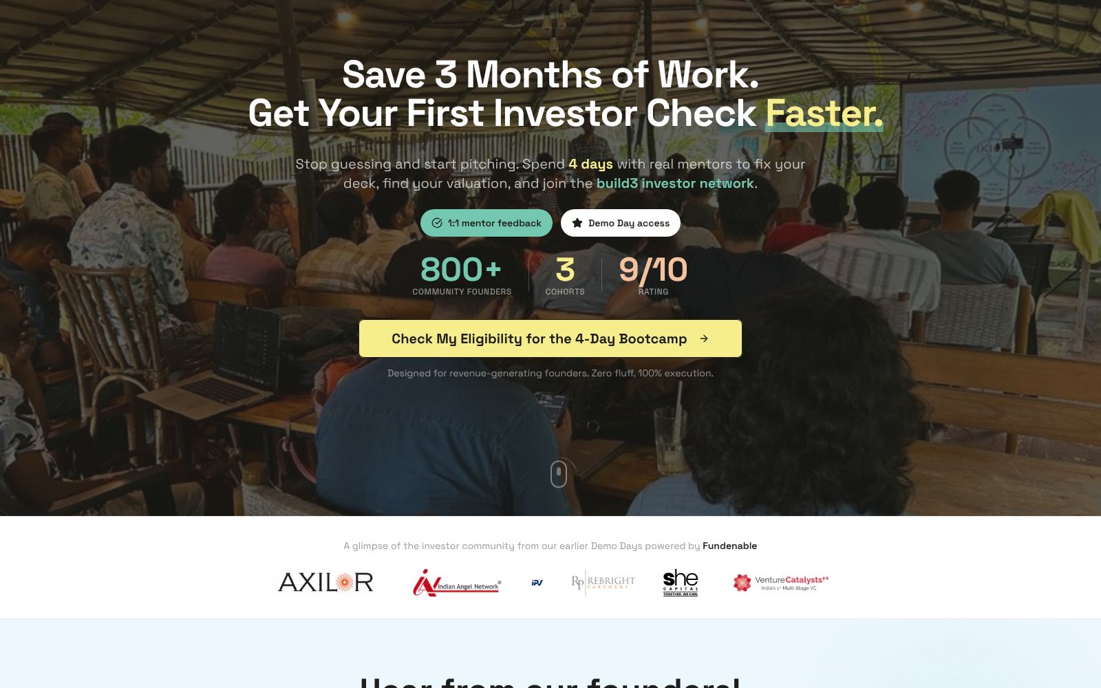 Screenshot of fundraising2.build3.org at 2/27/2026