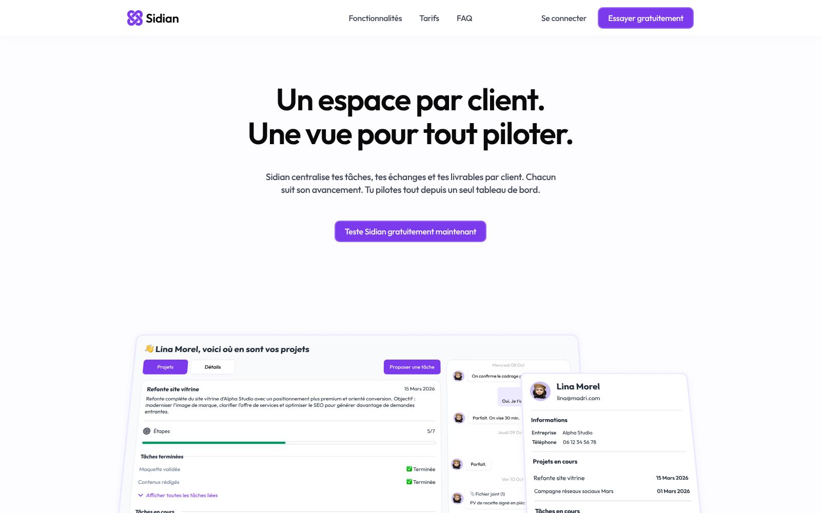 Screenshot of sidian.so at 3/20/2026